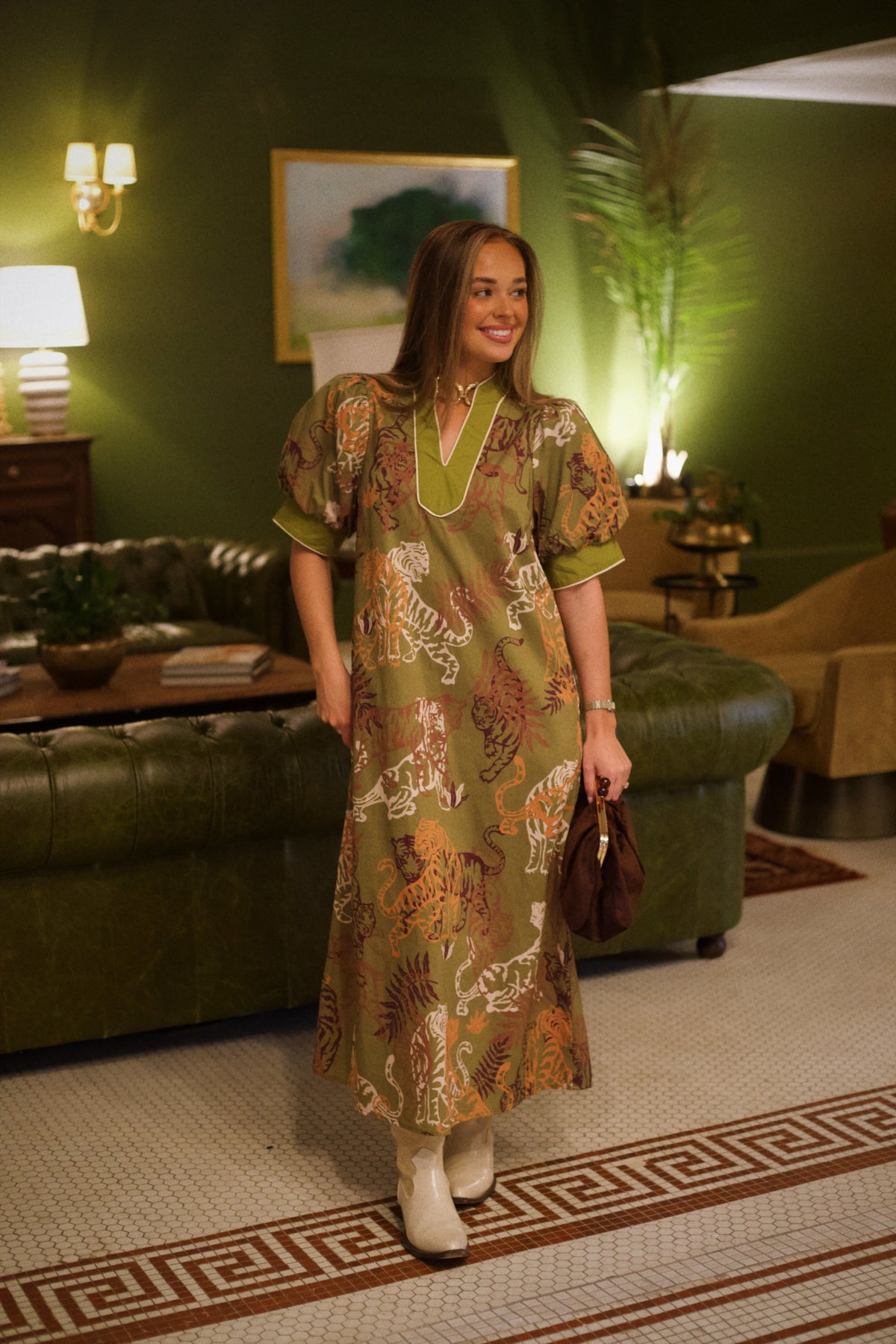 The Tiger Maxi - Olive