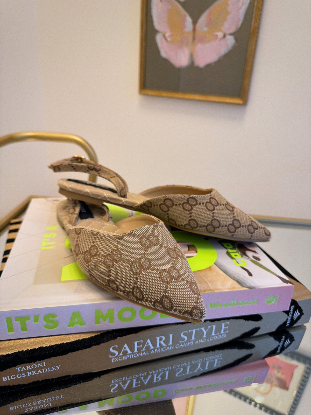 Boss Lady Pointed Toe Slingback Flats