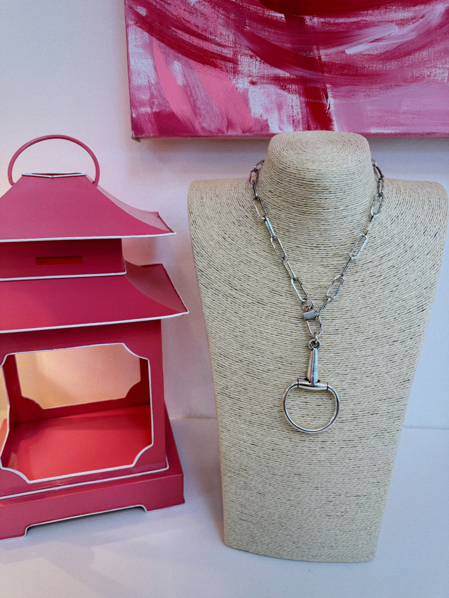 Silver Saddle Necklace