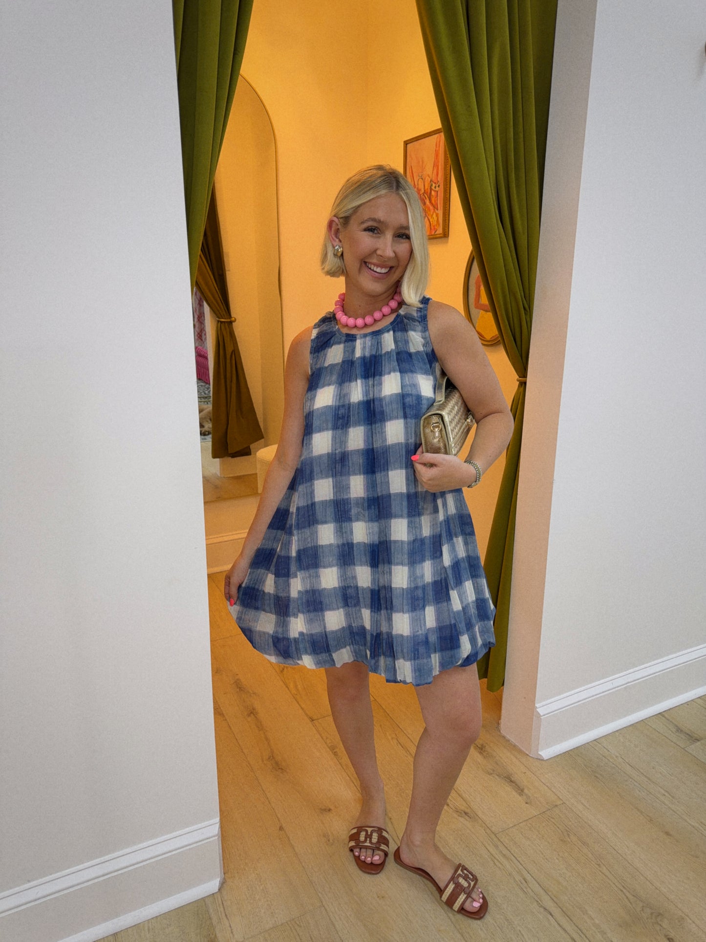 Backroads Bubble Mini Dress