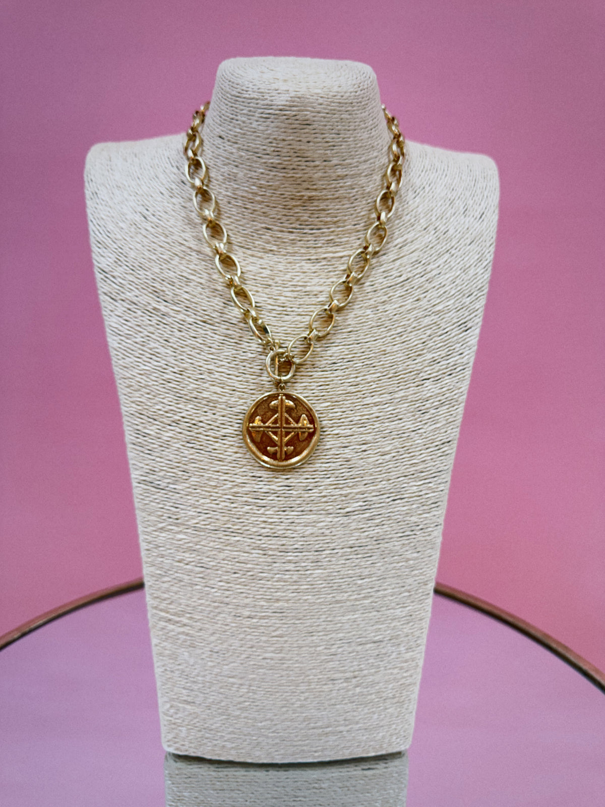 Golden Compass Necklace