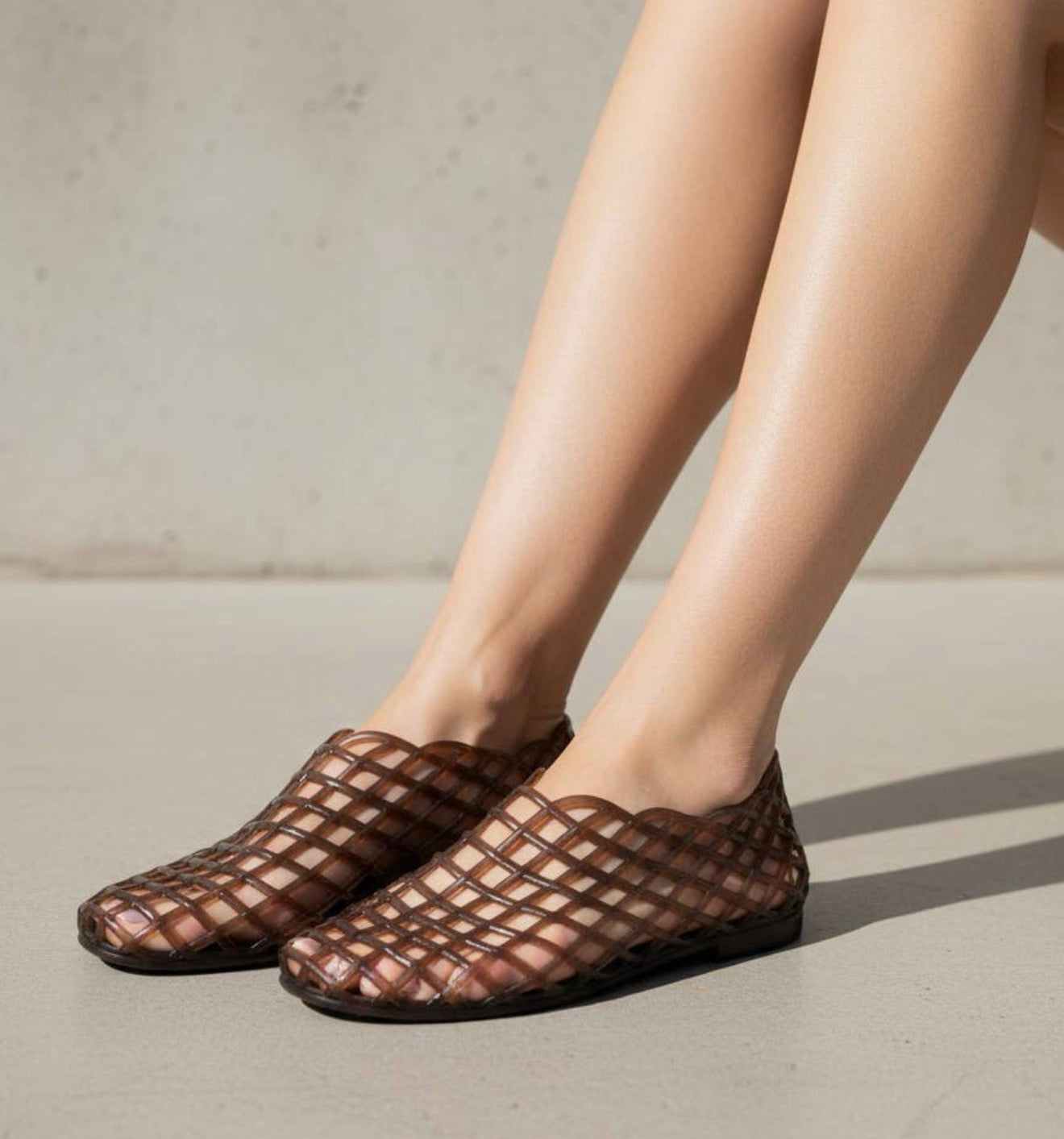Brown Jelly Shoes