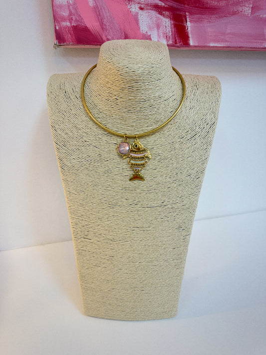 Sea Blush Charm Necklace