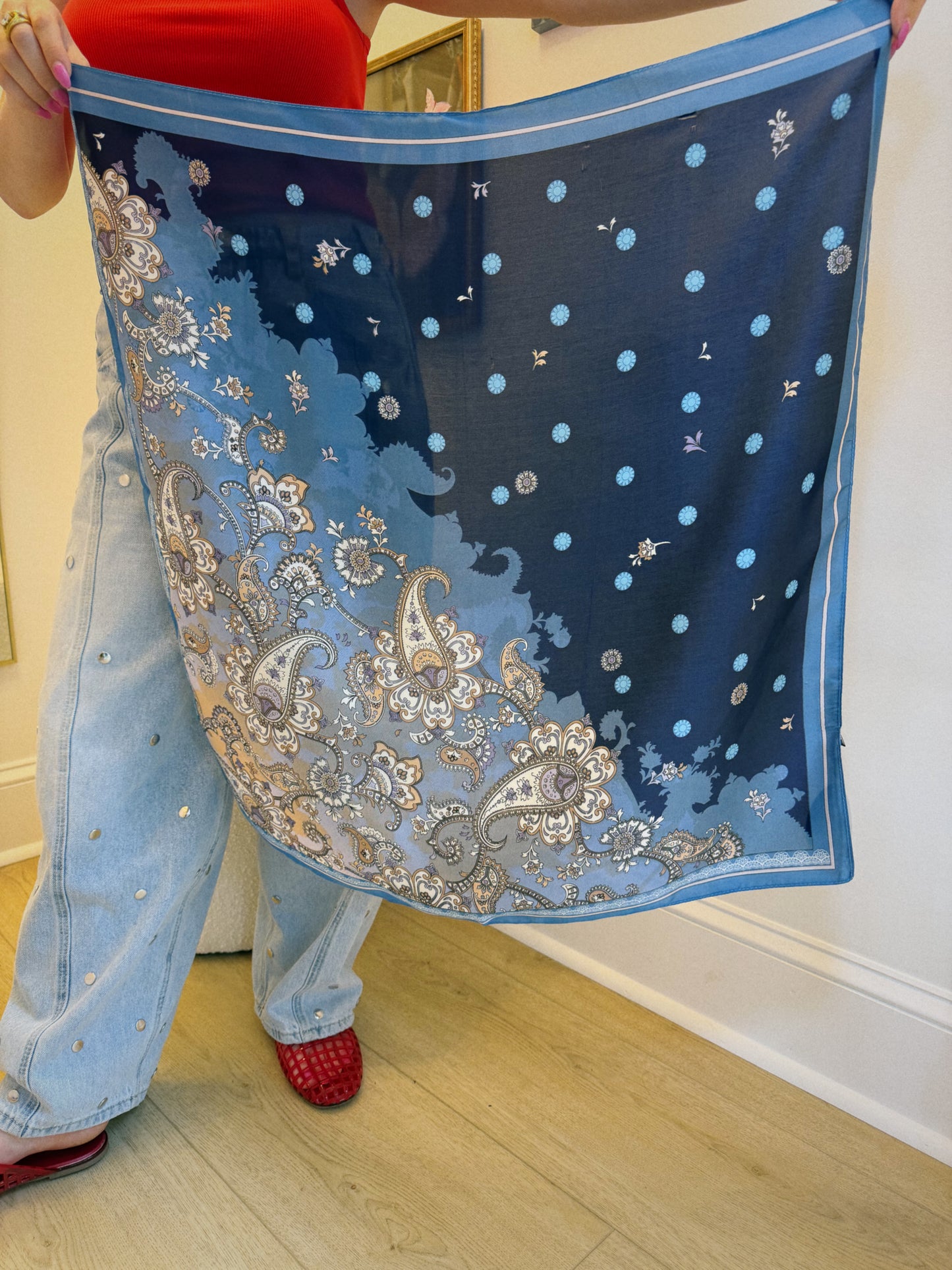 Wild Blue Scarf