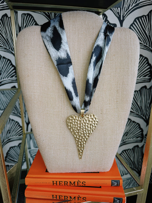 Cheetah Girl Scarf Necklace