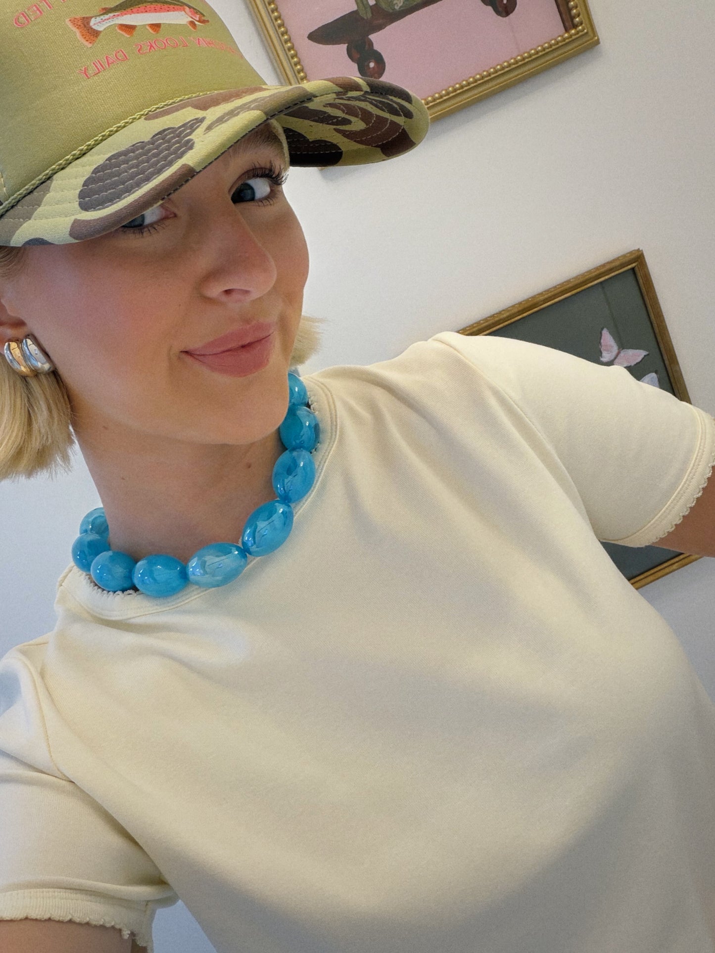 Blue Beads Necklace