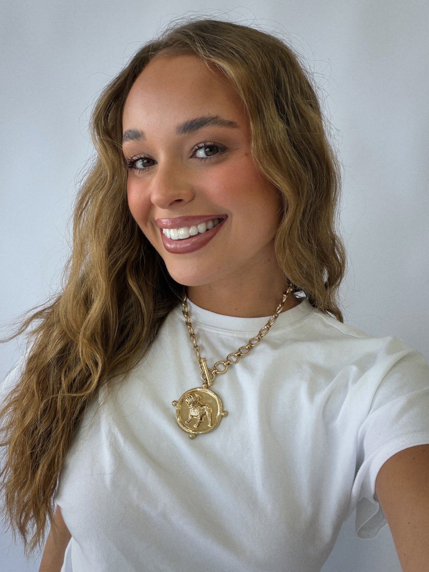 Standing Bulldog Necklace