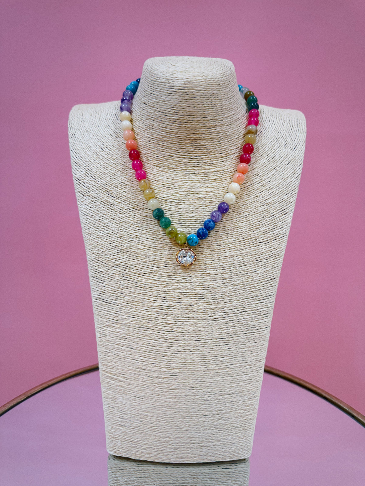 Multi Color Beaded Necklace