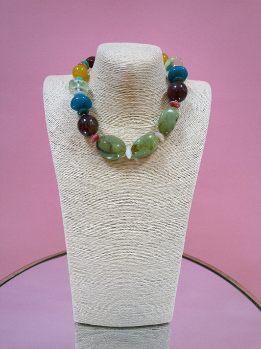 Eclectic Edit Necklace - Green