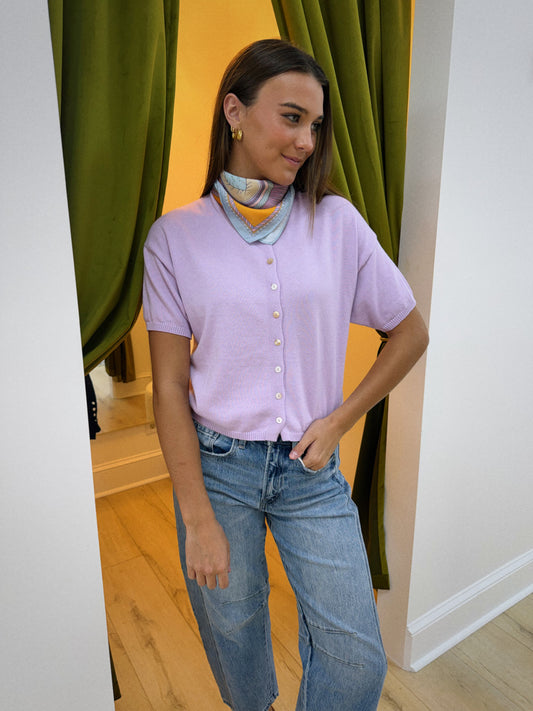 The Sunday Stroll Cardigan - Lavender
