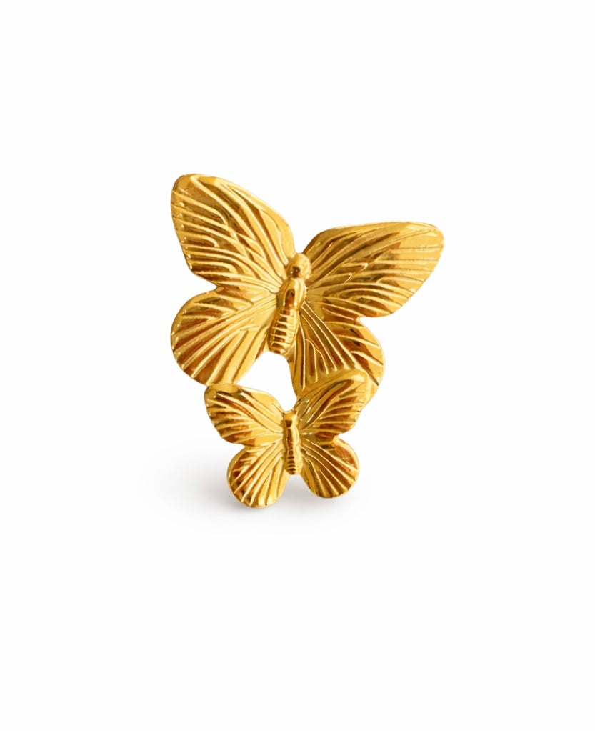 Double Butterfly Ring