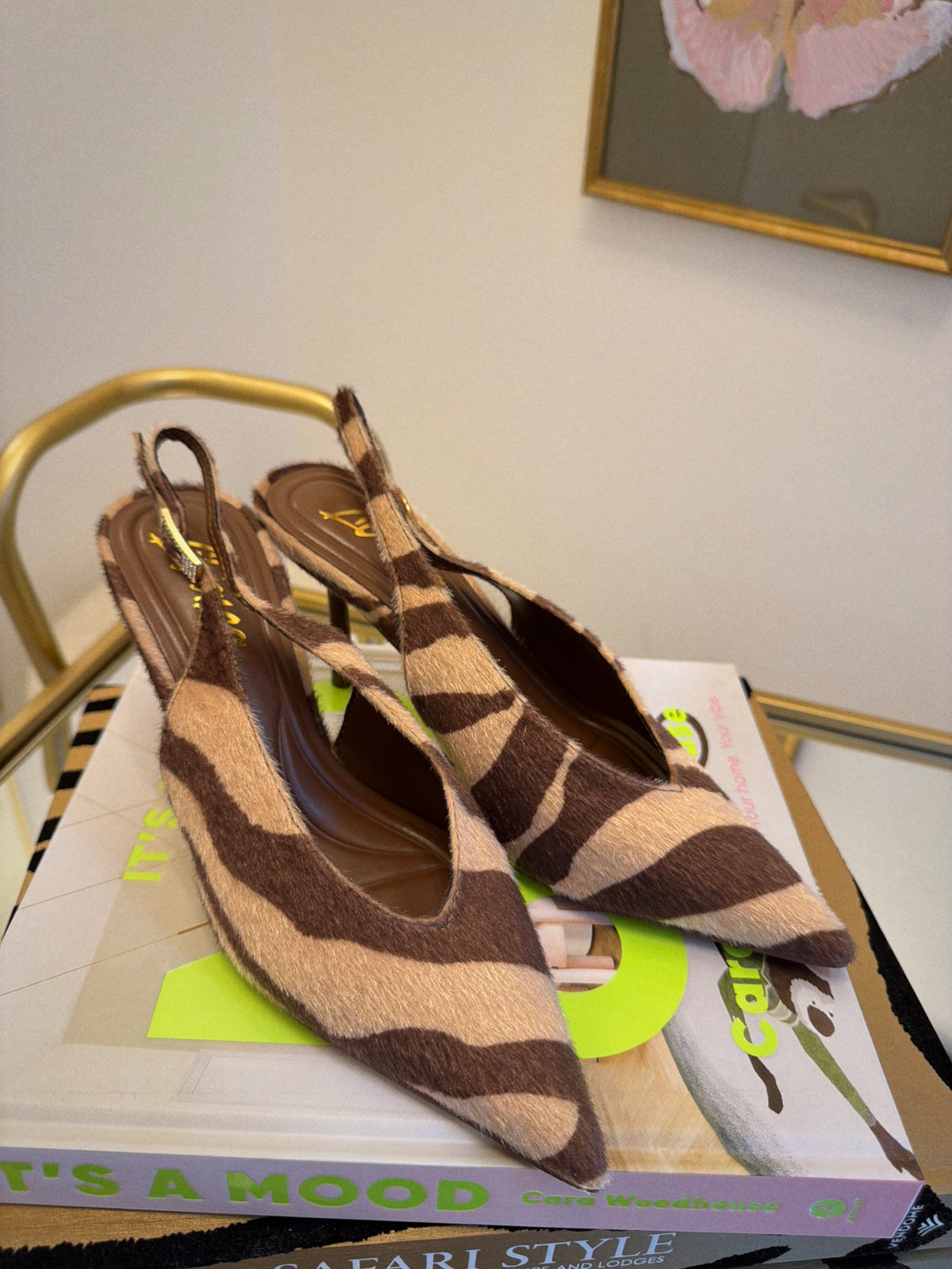 Stefania Pointed Toe Slingback Pumps