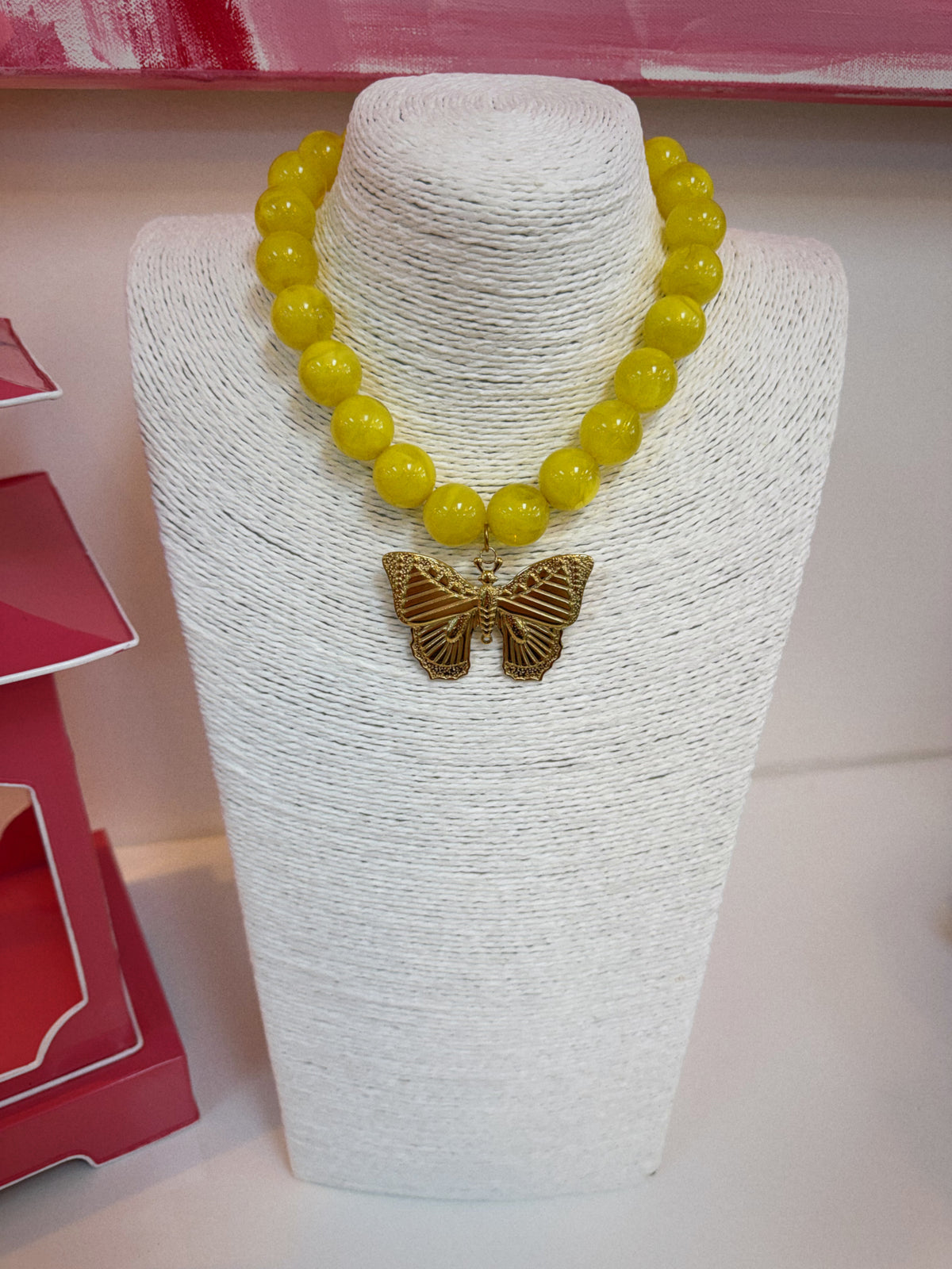 The Butterfly Effect Necklace - Yellow