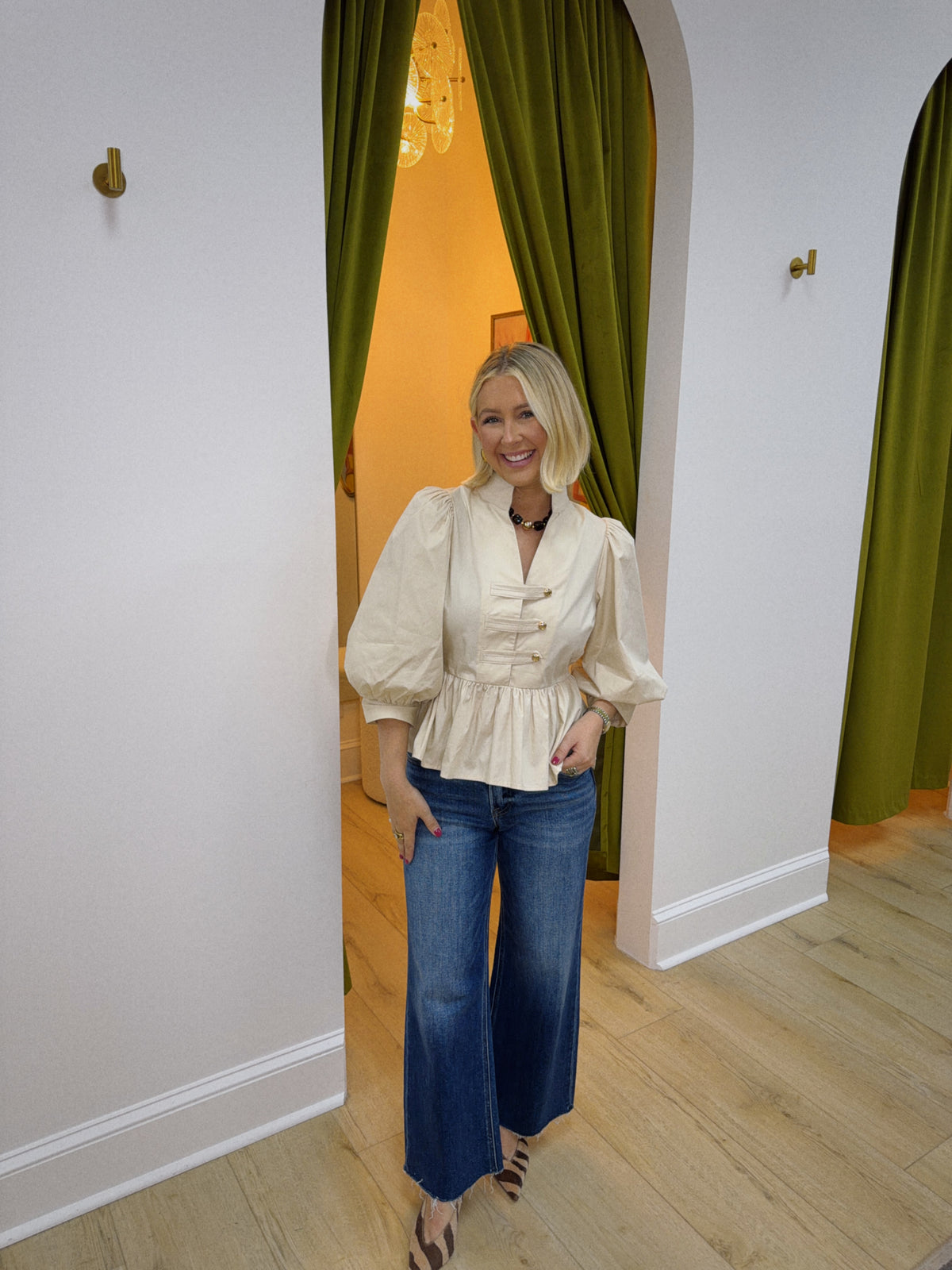 The Colette Top - Cream
