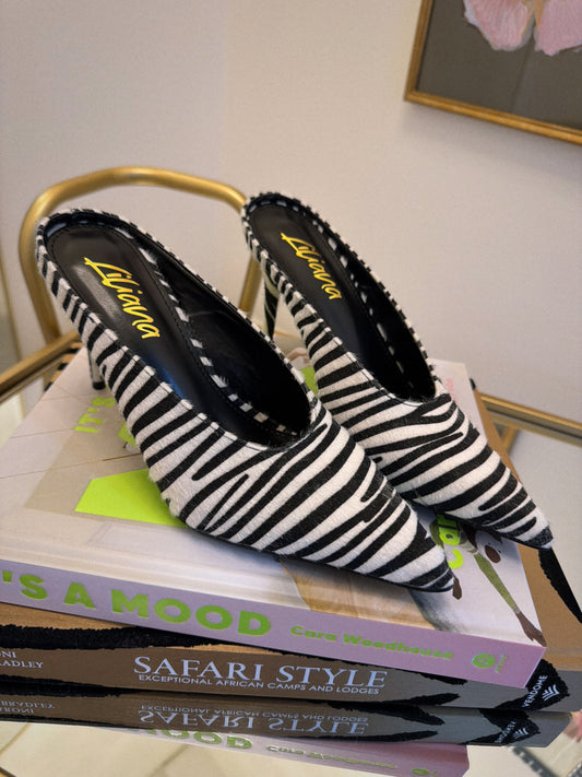 Zebra Kitten Heel