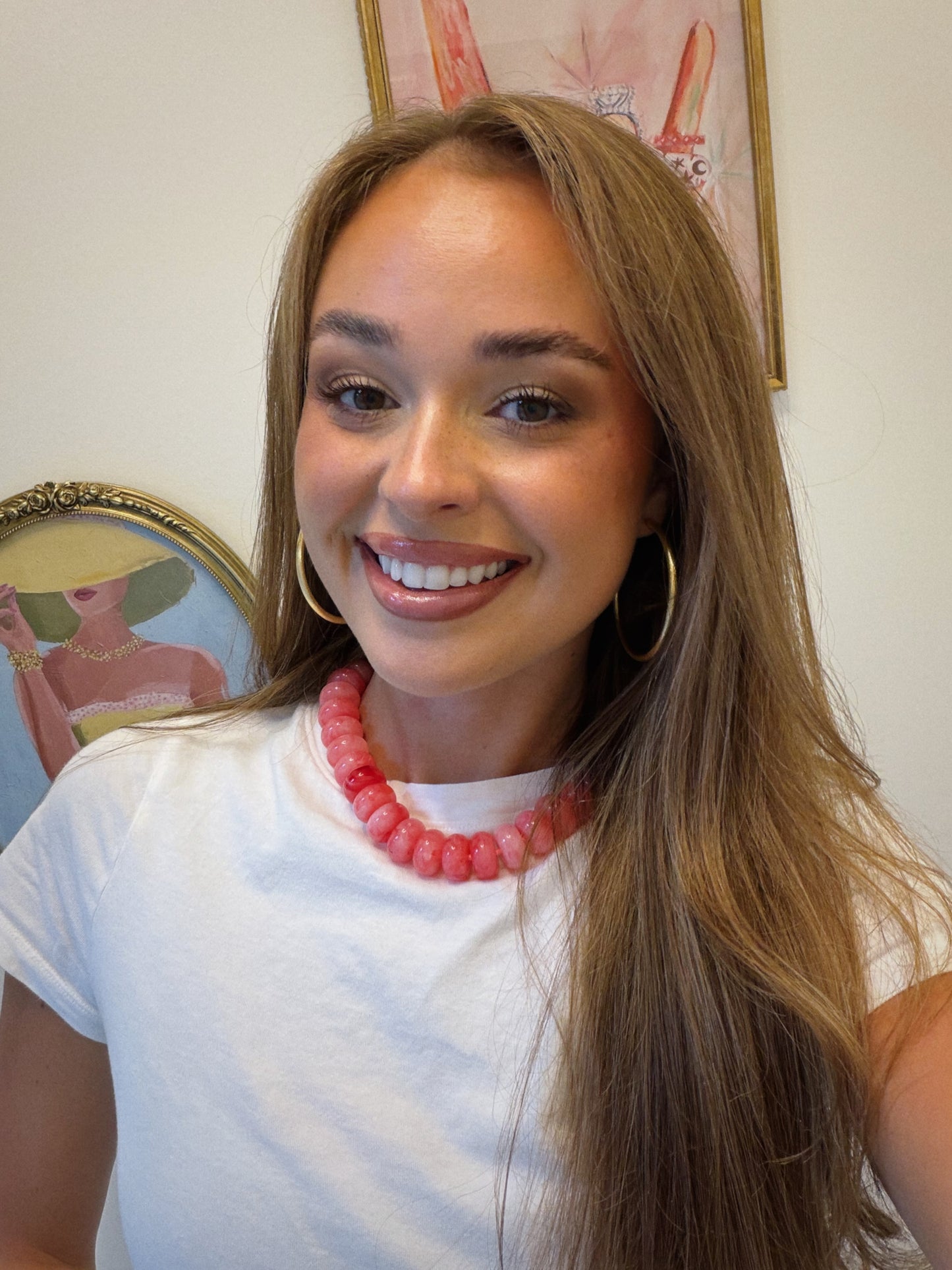 Love Pop Necklace - Pink