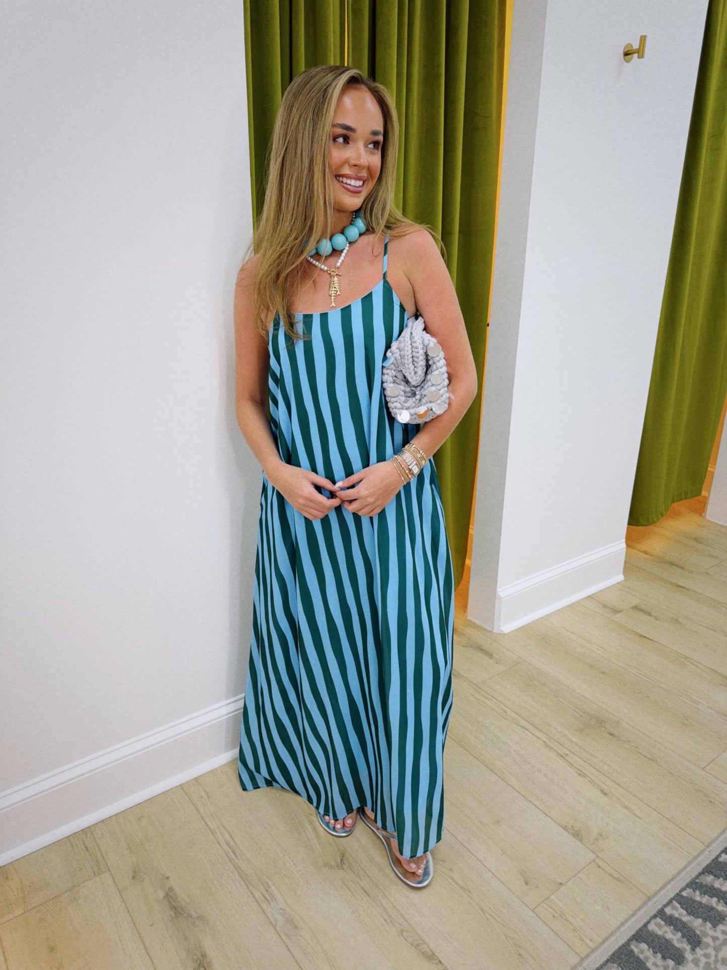 Blue Lagoon Stripe Dress