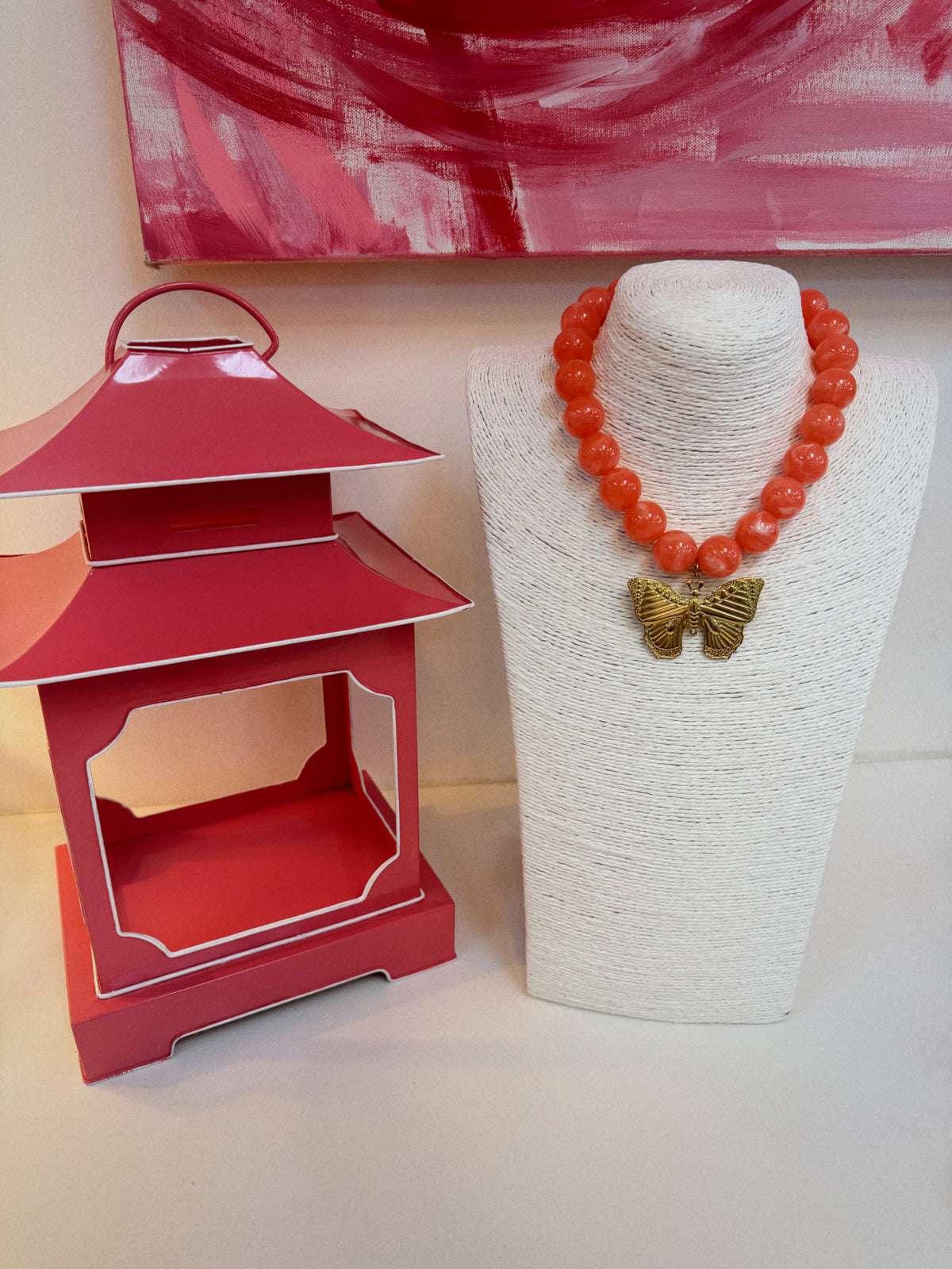 The Butterfly Effect Necklace - Pink