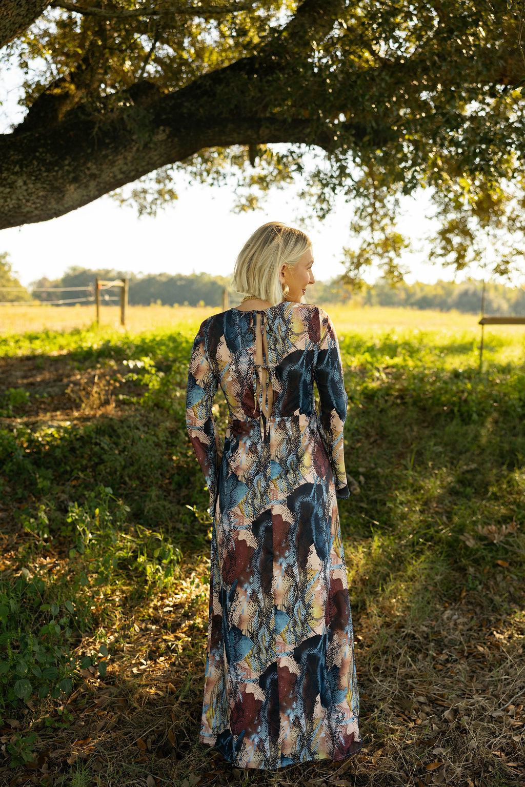 Snakeskin Maxi Dress