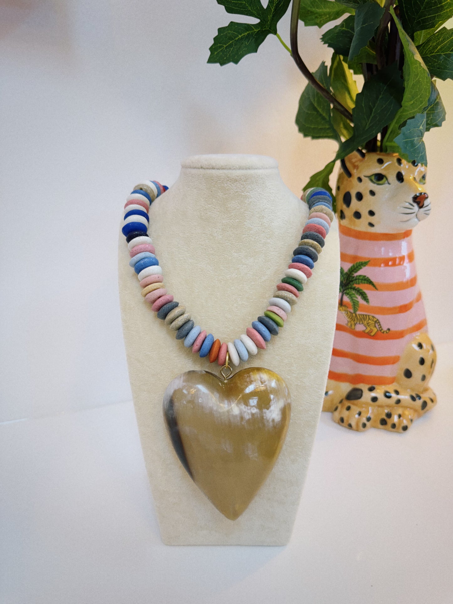 Indie Heart Necklace - Multi Color