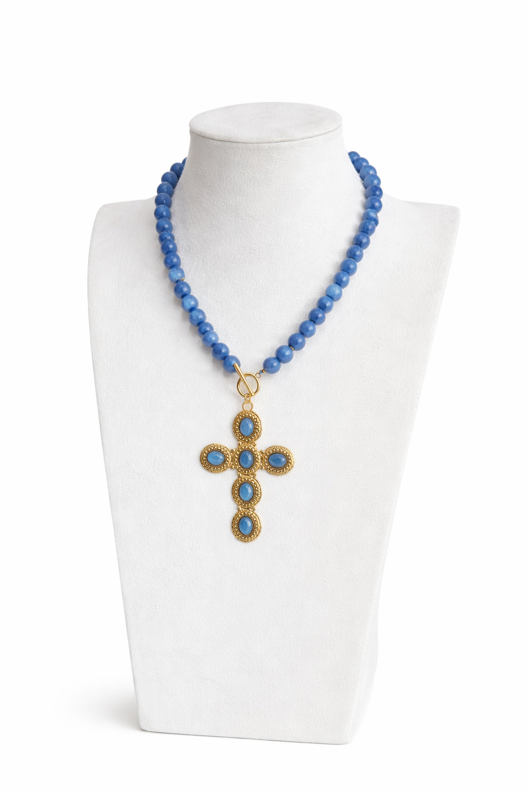 The Blue Cross Necklace