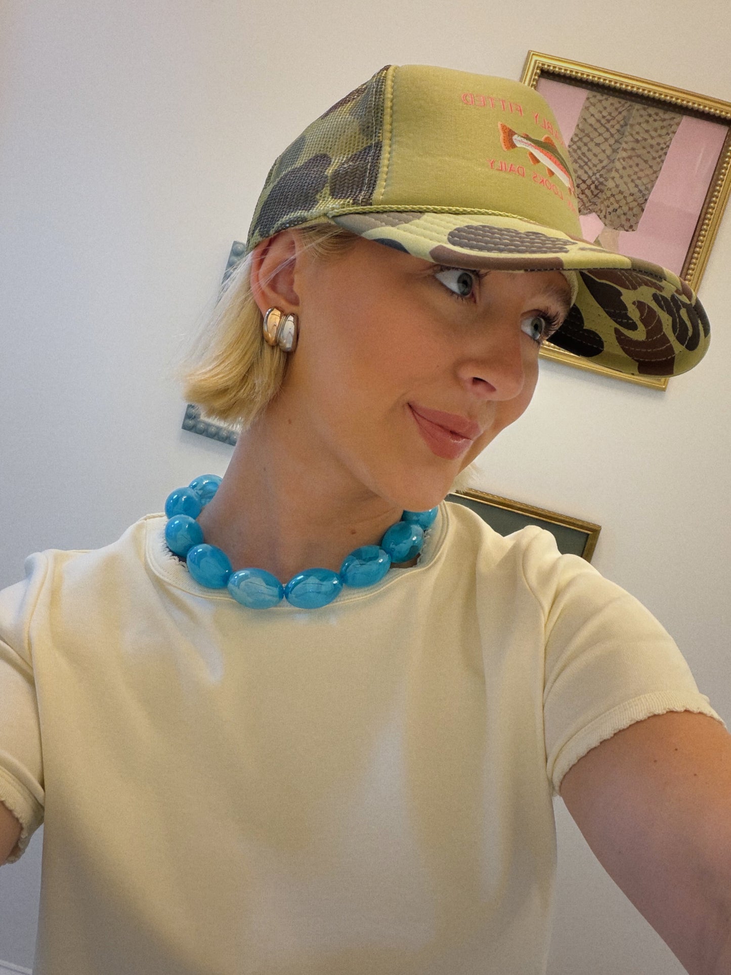 Blue Beads Necklace