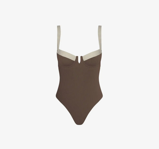 The Luxe Shoreline One-Piece - Brown