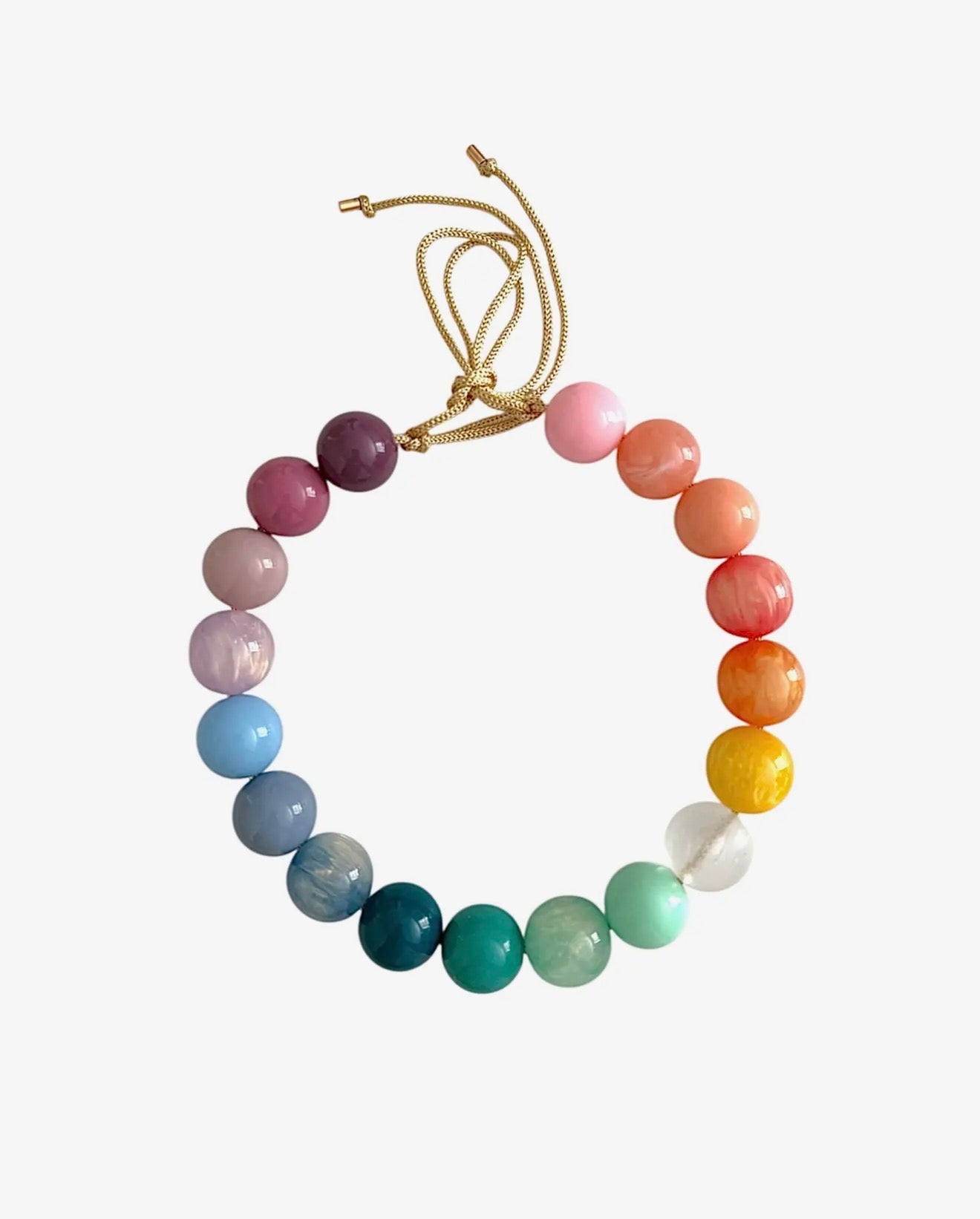 Chunky Beaded Necklace - Watercolor