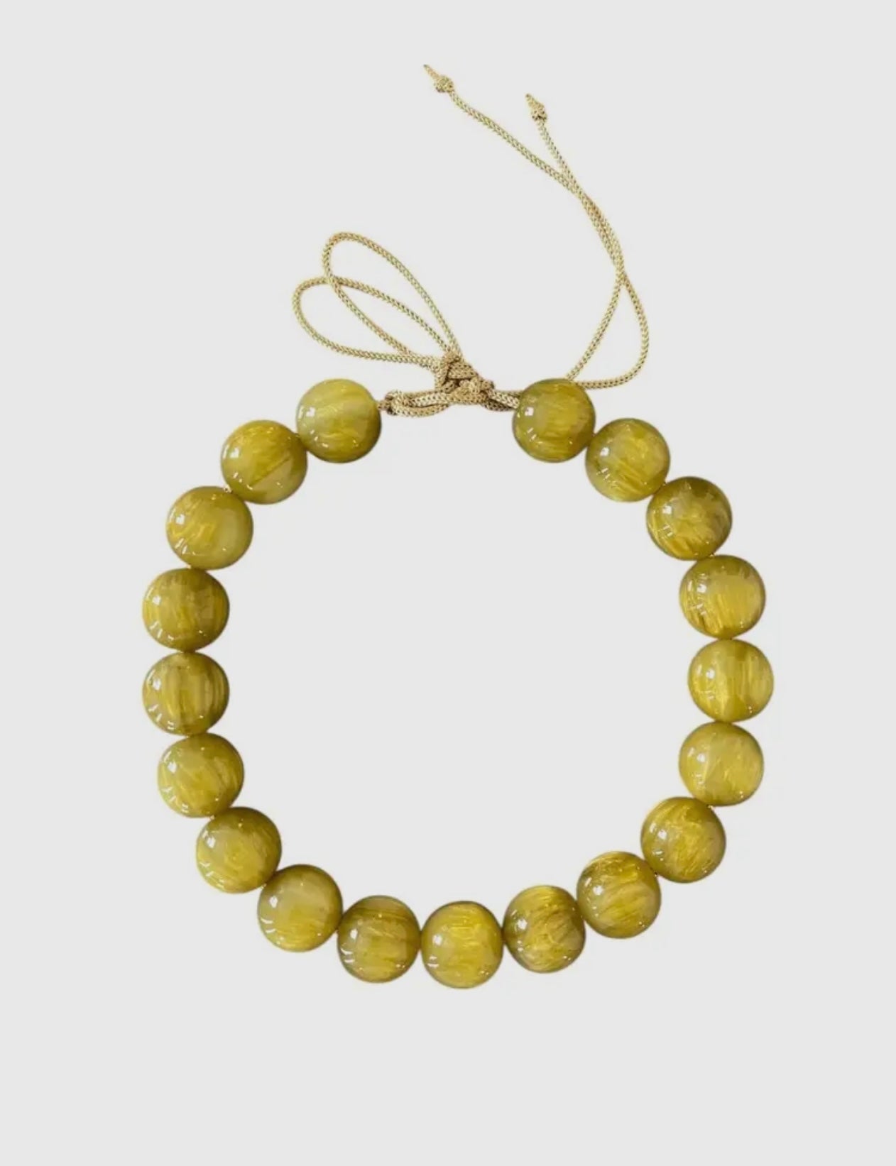 Chunky Beaded Necklace - Dirty Martini
