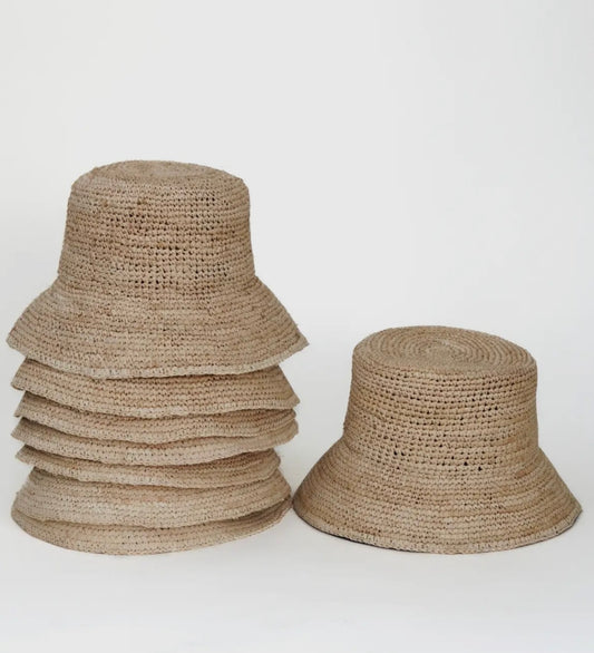 Isla - Raffia Bucket Hat