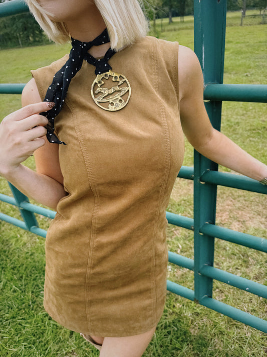 Rodeo Relic Vintage Pendant Scarf Necklace