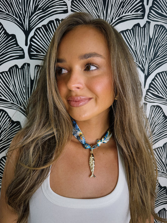 Hooked on You Scarf Necklace