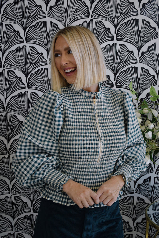 Morning Gingham Top