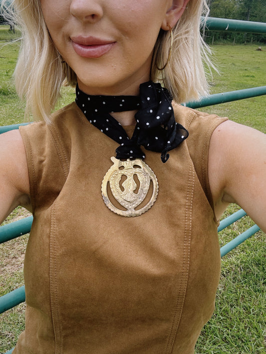 Antique Accent Scarf Necklace