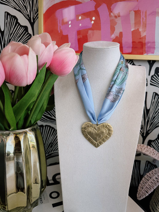 Laced in Tigers Scarf Necklace
