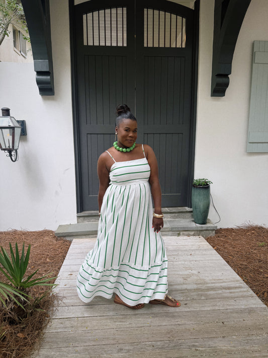Tropical Stripes Dress