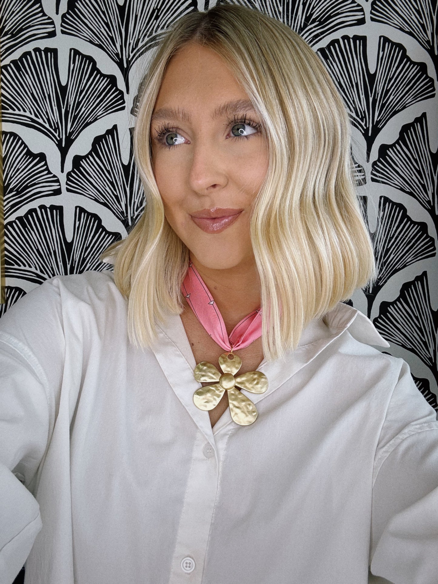 Flower Power Scarf Necklace