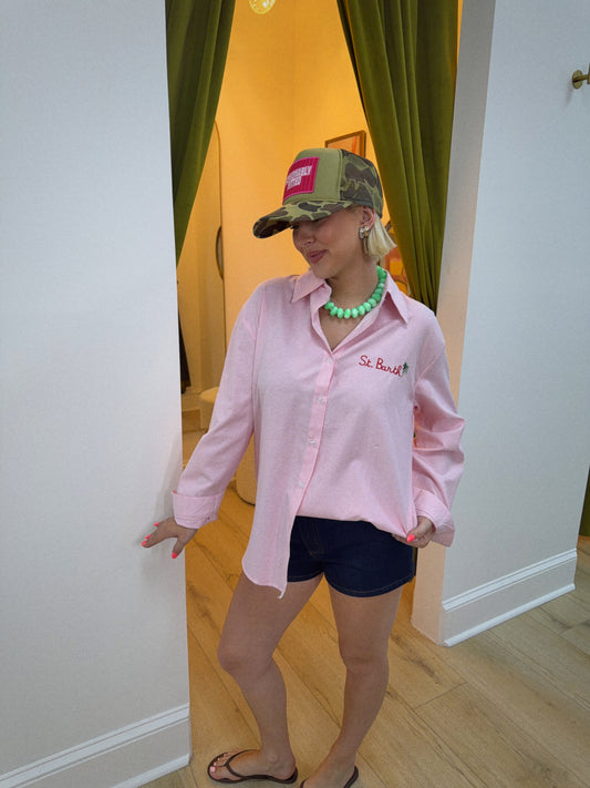 St. Barth I Love Button Up