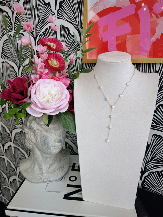 Danity Pearl Layering Necklace