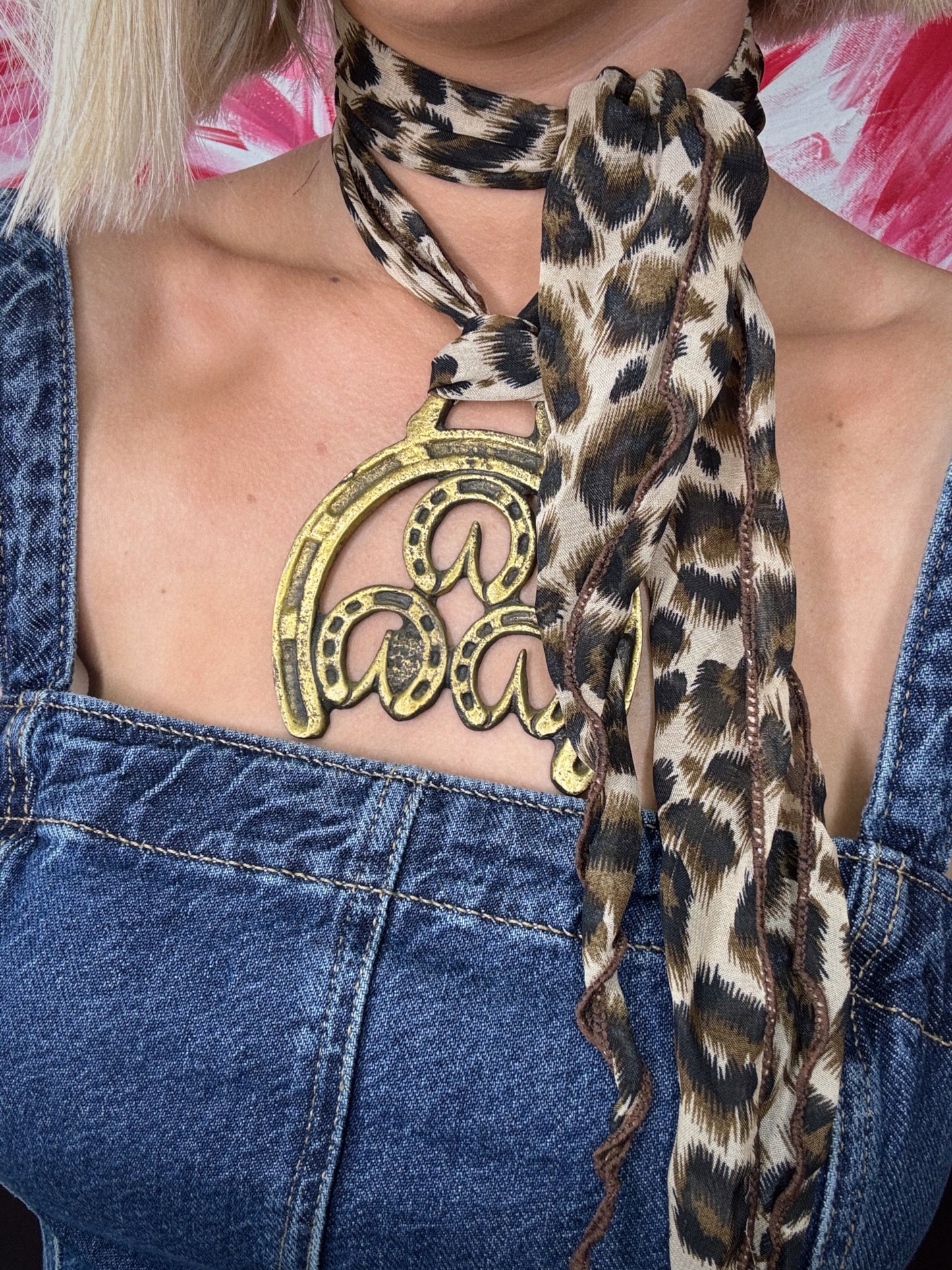 Horseshoe Scarf Necklace