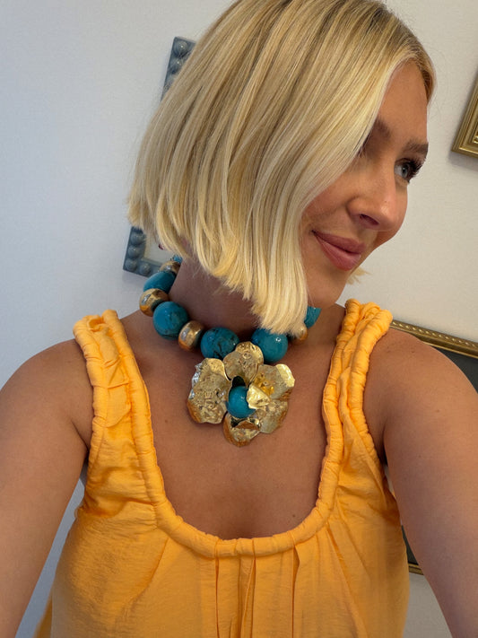 The Soleil Necklace - Turquoise