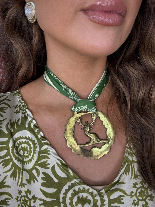 Golden Outlaw Scarf Necklace