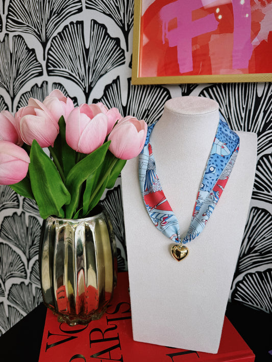 Pretty Girl Scarf Necklace