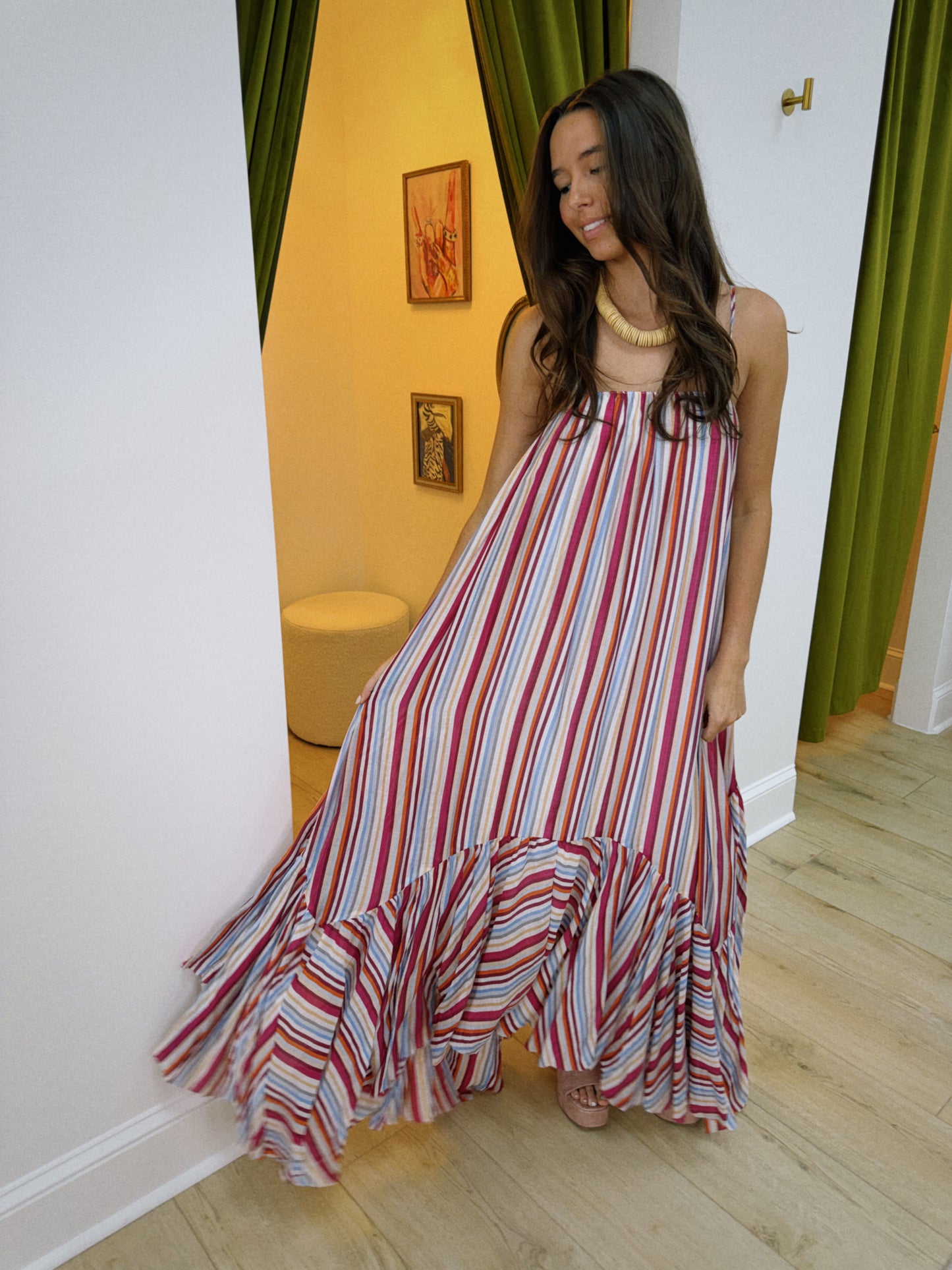 The Serene Stripe Maxi