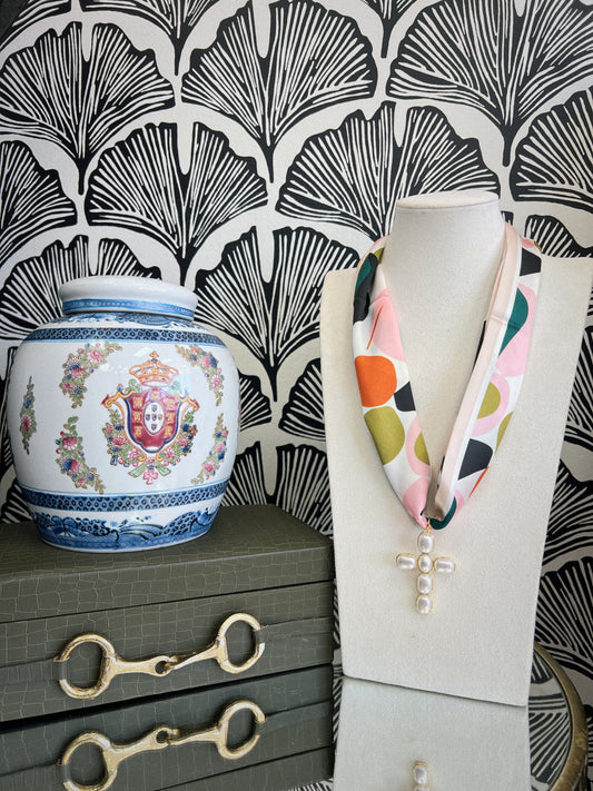 Pattern Ways Scarf Necklace