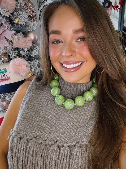 Sweet Ball Necklace - Green