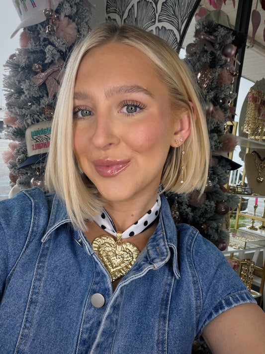 Live A Lot Scarf Necklace