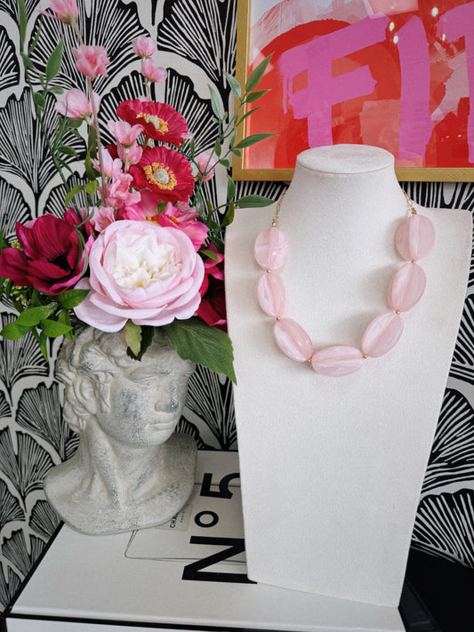 Painted Pretty Necklace - Baby Pink