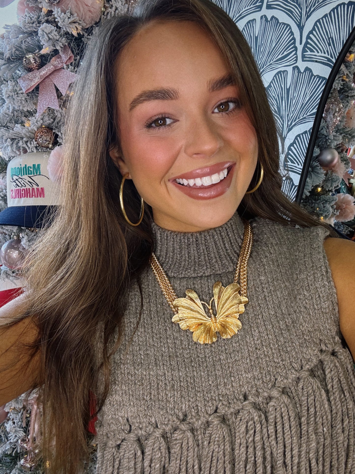 Chunky Butterfly Necklace