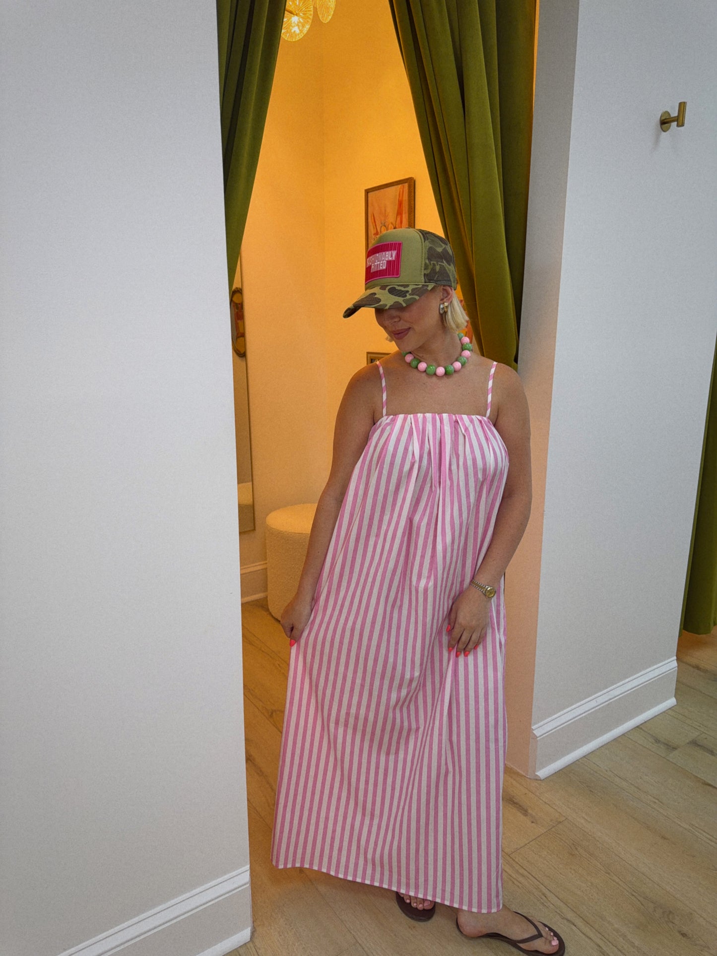 Pink Paradise Stripe Maxi